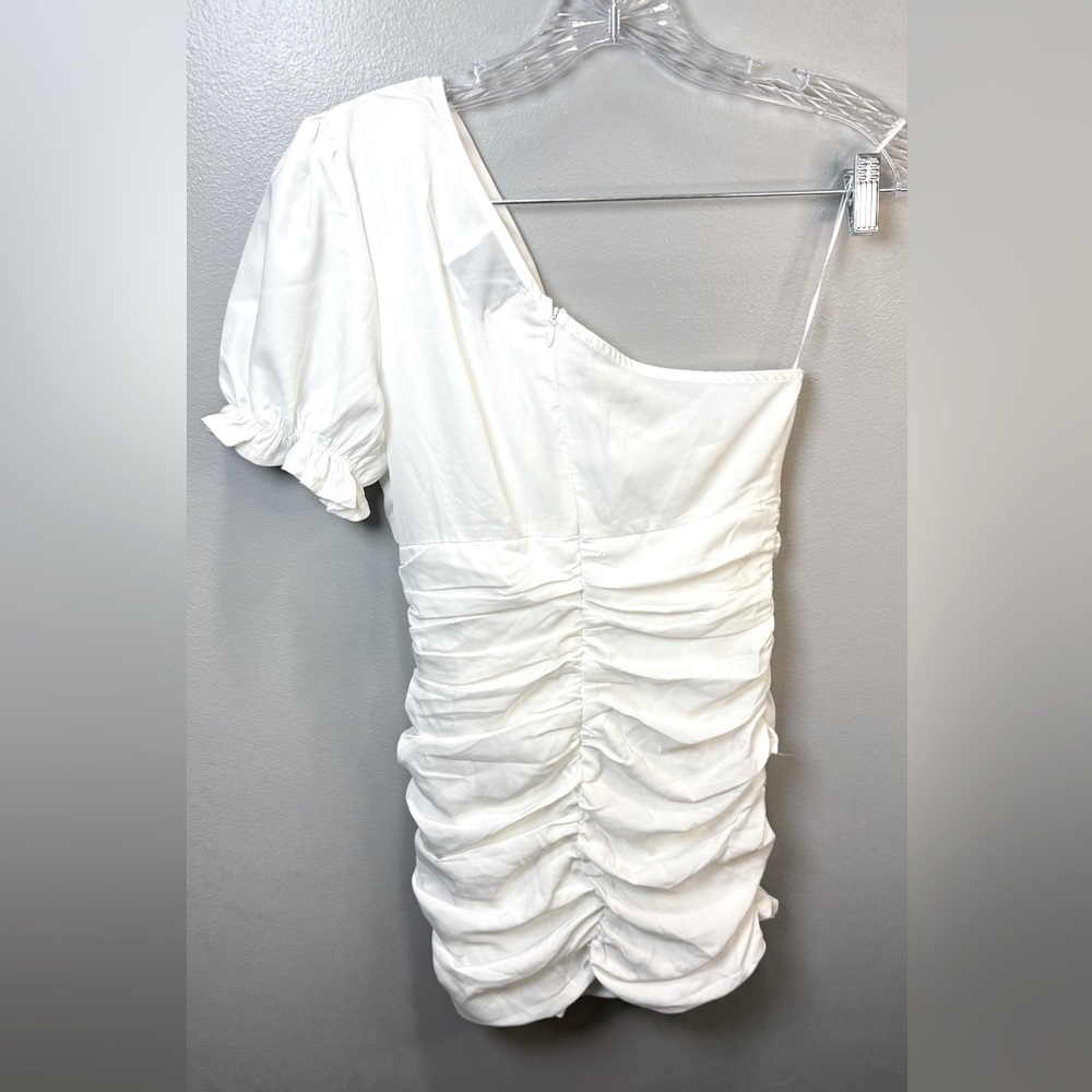 Hello Molly White One-Shoulder Mini Dress - Picture 3 of 5